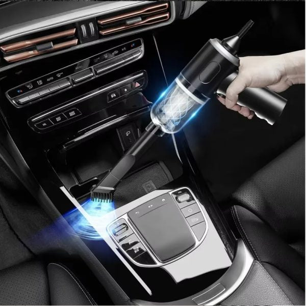 3-in-1 Portable Wireless Vacuum Cleaner – High Power Suction 16000Pa – Air Duster, Blower & Pump – Cordless Rechargeable Mini Vacuum for Laptop, Home, Car & Electronics