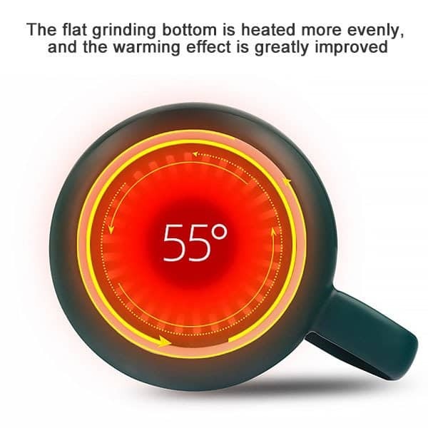 Coffee Mug with Heating Pad Warmer – USB Electric Cup Warmer for Desk, Automatic On/Off Temperature Control for Home & Office