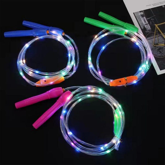 Lighting Jump Skipping Rope – LED Fitness Rope for Kids & Adults – Indoor/Outdoor Exercise & Fun Training