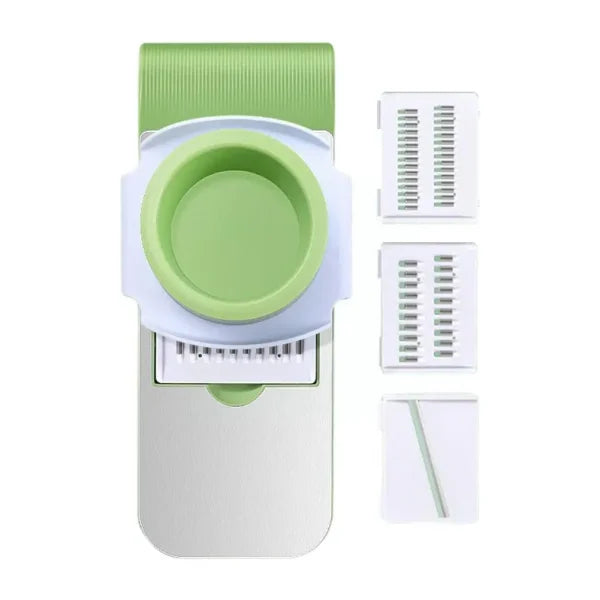 Premium Multifunctional Vegetable Cutter & Grater – 6-in-1 Slicer, Shredder & Peeler for Fruits, Carrots, Potatoes & Salad | Random Color Kitchen Tool