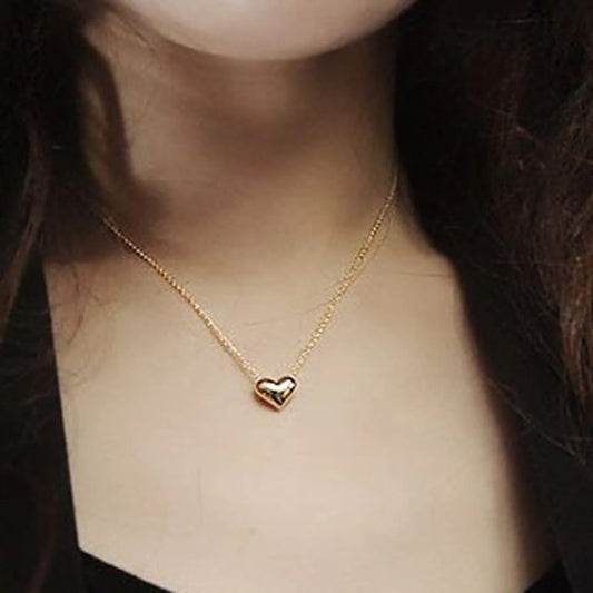 Stainless Steel Heart Shape Necklace | Elegant Love Heart Pendant for Girls & Women | Fashion Jewelry Gift