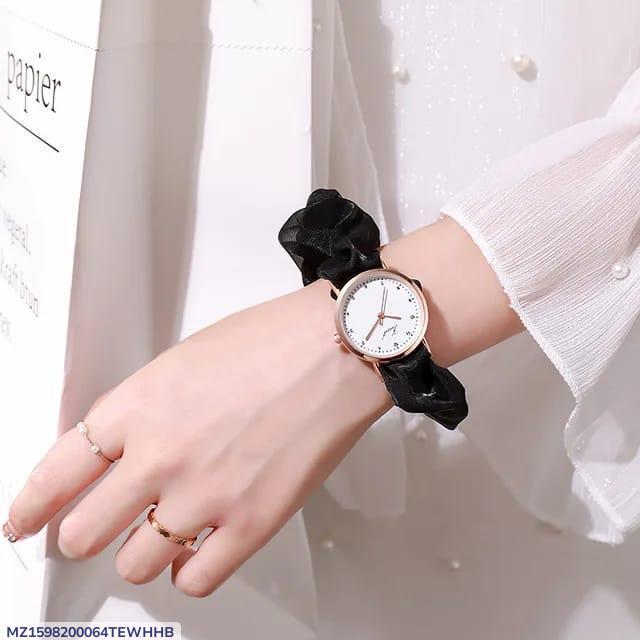 Stylish Women's Quartz Watch - 1 Pc Water Resistant Bracelet Timepiece, Ladies Watch