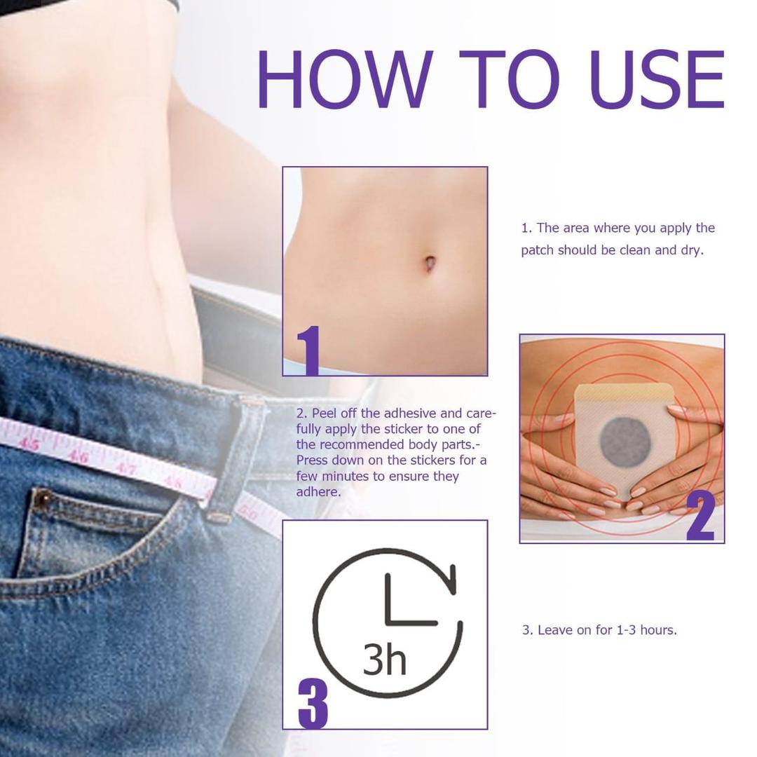 10 Pcs Clinically Proven Belly Slimming Patch – Effective Weight Loss & Wellness Support