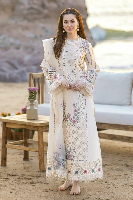 3 Pcs Women’s Unstitched Dhanak Embroidered Suit  | Winter Fabric with Dupatta