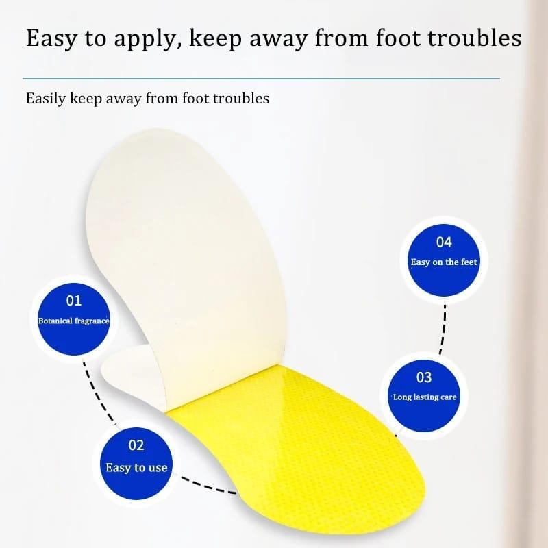 10 Pcs Shoes Odor Remover Deodorant Patch – Fresh Lemon Scent
