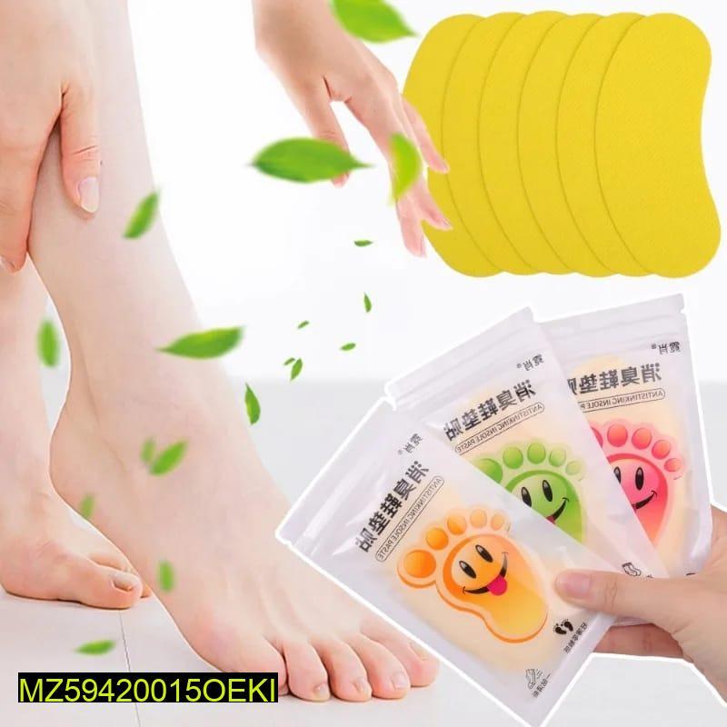 10 Pcs Shoes Odor Remover Deodorant Patch – Fresh Lemon Scent