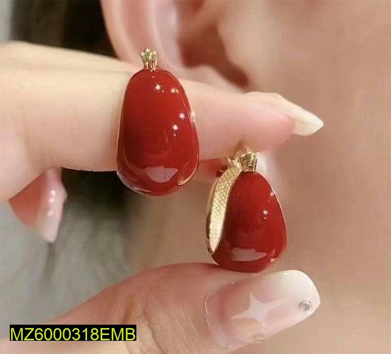 Heart Metal Tops Earrings | Golden Trendy Earrings for Girls & Women | Stylish Daily Wear Jewelry