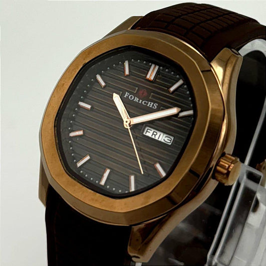 Men's Stainless Steel Analogue Watch,Round Dial, Water Resistant