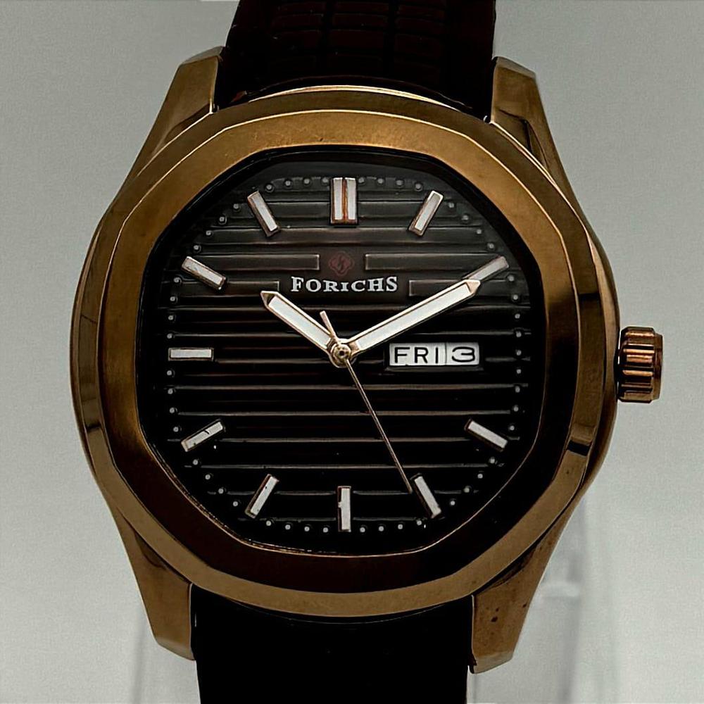 Men's Stainless Steel Analogue Watch,Round Dial, Water Resistant