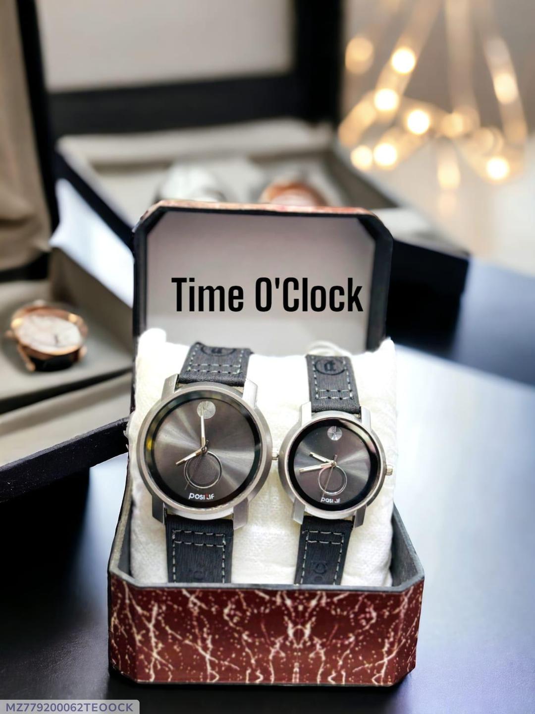Premium Leather Couple Watch,Stylish Gift for Couples