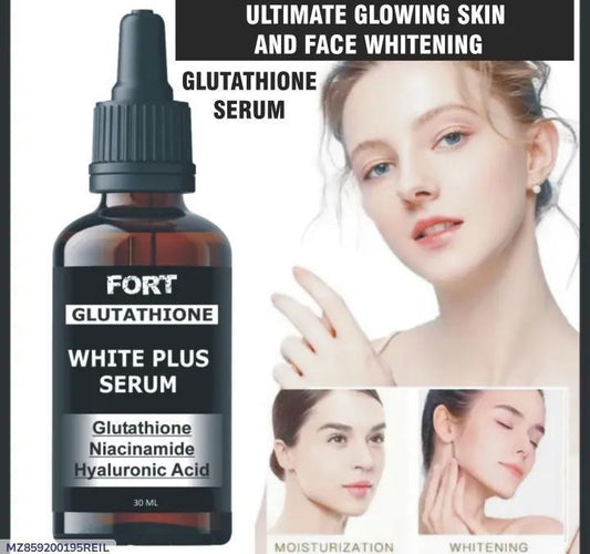 Fort Whitening Glutathione White Plus Serum – Skin Brightening, Anti-Dark Spots & Glowing Face Care