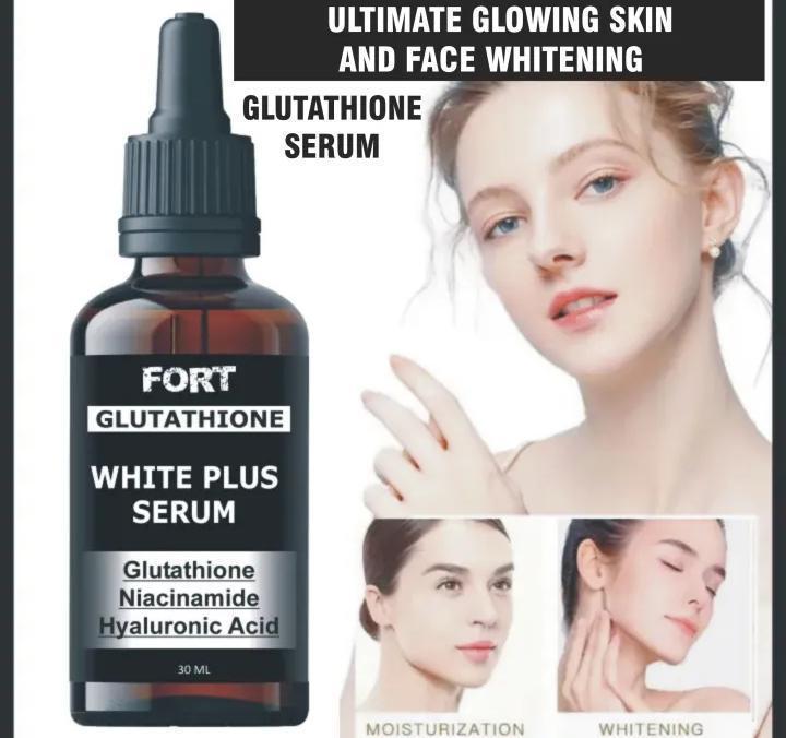 Fort Whitening Glutathione White Plus Serum – Skin Brightening, Anti-Dark Spots & Glowing Face Care