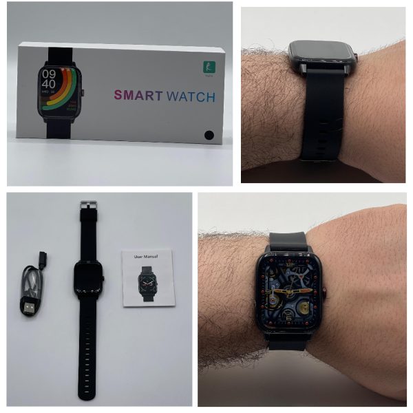 H20 Smartwatch Made In Dubai – Waterproof Fitness Tracker with Heart Rate,Sports Smartwatch,Blood Pressure & Sleep Monitor – Black, Touchscreen Smartwatch,Smartwatch for Men and Women