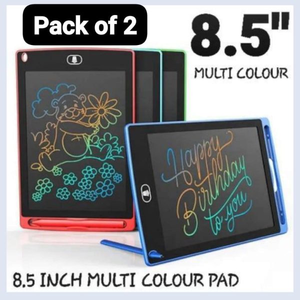 Pack Of 01 – LCD Writing Tablet For Kids | Digital Drawing Pad With Erasable Screen & Reusable Writing Board (Random Color) – anaizacart.com