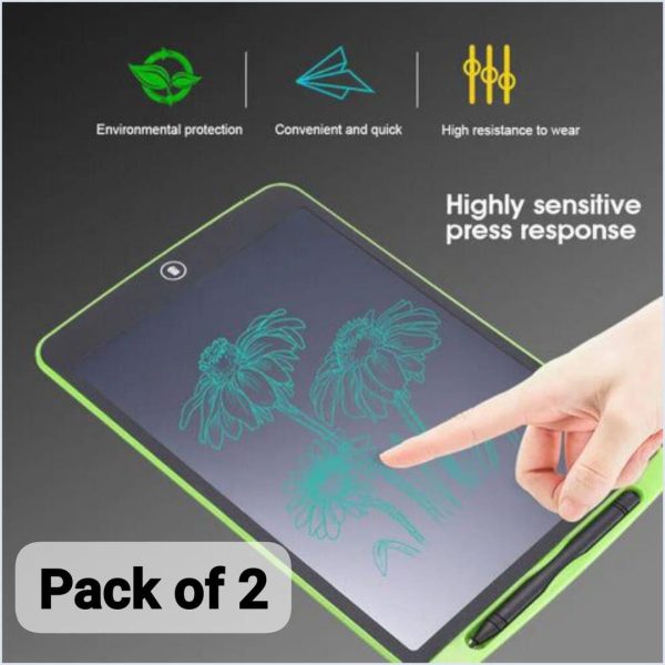 Pack Of 01 – LCD Writing Tablet For Kids | Digital Drawing Pad With Erasable Screen & Reusable Writing Board (Random Color) – anaizacart.com