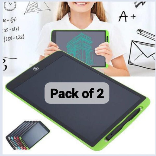 Pack Of 01 – LCD Writing Tablet For Kids | Digital Drawing Pad With Erasable Screen & Reusable Writing Board (Random Color) – anaizacart.com