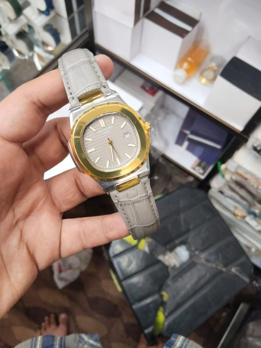 Patek Philippe Nautilus 8044 | Grey Gold Luxury Watch | 3ATM Water Resistant (No Box)