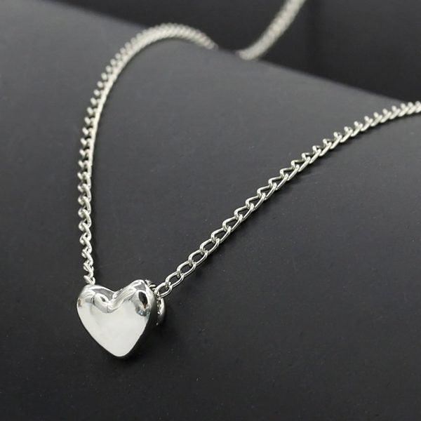 Stainless Steel Heart Shape Necklace | Elegant Love Heart Pendant for Girls & Women | Fashion Jewelry Gift