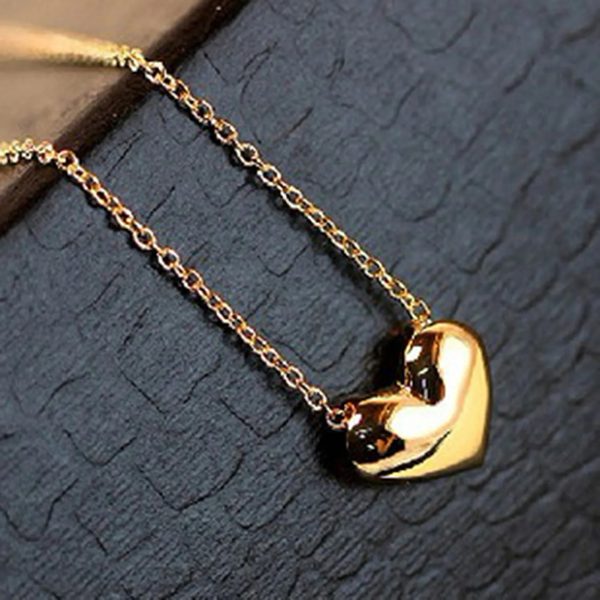 Stainless Steel Heart Shape Necklace | Elegant Love Heart Pendant for Girls & Women | Fashion Jewelry Gift