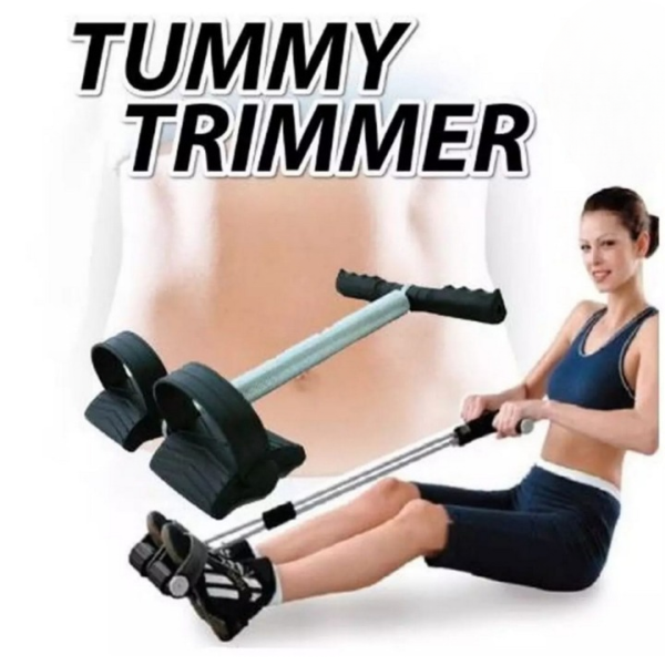 Tummy Trimmer Single Spring – Portable Ab Exerciser for Abs, Arms & Legs – Home & Gym Fitness Tool