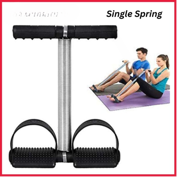 Tummy Trimmer Single Spring – Portable Ab Exerciser for Abs, Arms & Legs – Home & Gym Fitness Tool