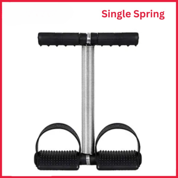 Tummy Trimmer Single Spring – Portable Ab Exerciser for Abs, Arms & Legs – Home & Gym Fitness Tool