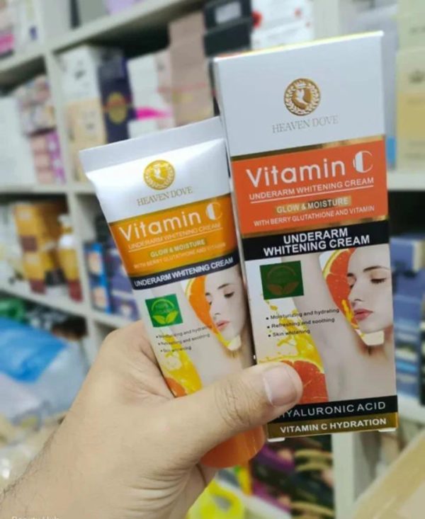 Underarm Whitening Cream – Skin Brightening & Dark Spot Removal Cream For Underarms, Elbows, Knees & Bikini Area – Gentle & Effective